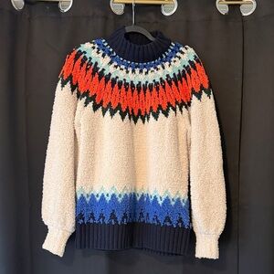 Anthropologie Multicolor Cowl Neck Sweater
